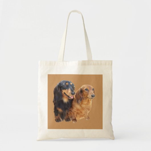 Dackelsweeties-Taschen-Tasche Tragetasche (Vorne)
