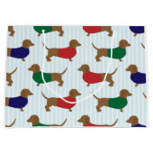 Dackeltapete Große Geschenktüte (Vorderseite)