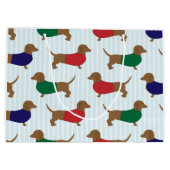 Dackeltapete Große Geschenktüte (Rückseite)