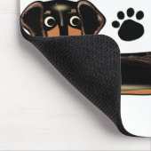 Dackeltatzen-Hundefamilien-Liebe Mousepad (Ecke)