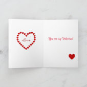 Dackelvalentine-Cartoon Feiertagskarte (Innenseite)