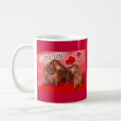 Dackelvalentine-Tasse Kaffeetasse (Links)