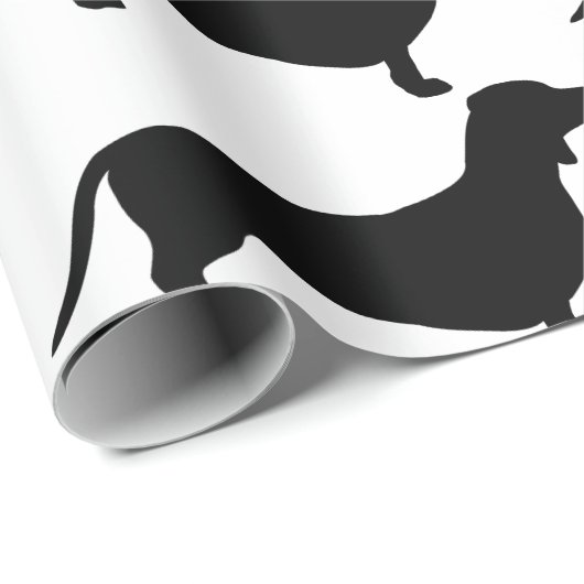 Dackelverpackungspapier Geschenkpapier (Rolleneckpunkt)