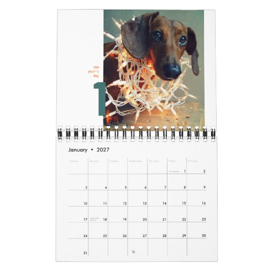 DackelWandkalender 2012 - kleines chumley Kalender (Jan 2027)