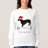 Dackelweihnachten Sweatshirt (Vorderseite)