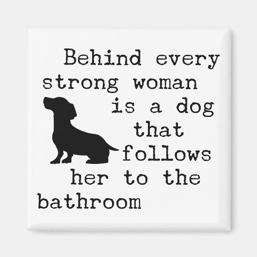 Dackelwitz - Dachshund Magnet (Vorne)