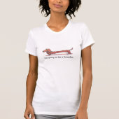 Dackelzeichnen T-Shirt (Vorderseite)