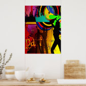 Dacne Scene with Party Dancers Poster (Küche)