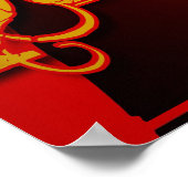 Dacne Scene with Party Dancers Poster (Ecke)