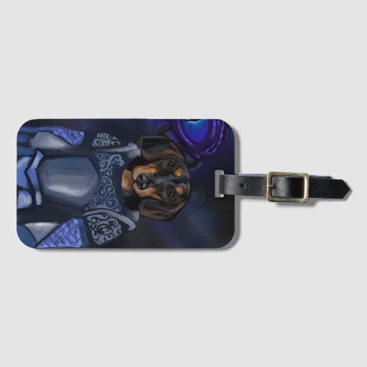 Dacshund Gepäckanhänger (Vorderseite (Horizontal))