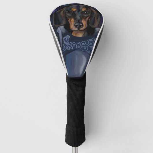 Dacshund Golf Headcover (Vorderseite)