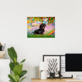 Dacshund (schwarz und tan 16) - Garten Poster (Heimbüro)