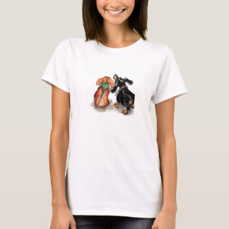 Dacshund T-Shirt Illustration durch Annabel
