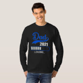 Dad 2021 loading Werden Father Dad Offspring T-Shirt (Vorne ganz)