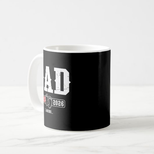 Dad 2026 Loading Dad Est. 2026, Father 2026 New Da Kaffeetasse (Vorderseite Links)