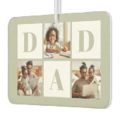 Dad 3 Foto-Collage Salbeigrün Autolufterfrischer (Links)