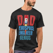 Dad Aerospace Engineer Genius Fun Engineering Gra T-Shirt (Vorderseite)