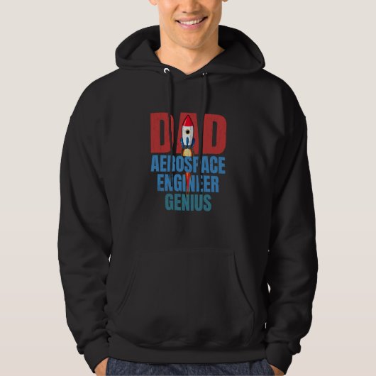 Dad Aerospace Engineer Genius Fun Engineering Grap Hoodie (Vorderseite)