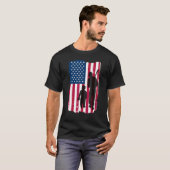 Dad And Son Batter & Pitcher Baseball Player Ameri T-Shirt (Vorne ganz)