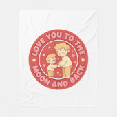 Dad and Son Cozy Fleece Blanket (Vorderseite)