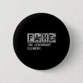 Dad And Son Matching Fathers Day Cool Family Scien Button (Vorderseite)