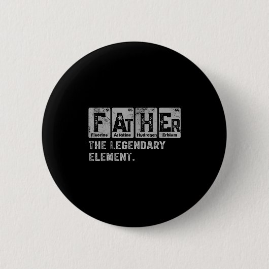 Dad And Son Matching Fathers Day Cool Family Scien Button (Vorderseite)