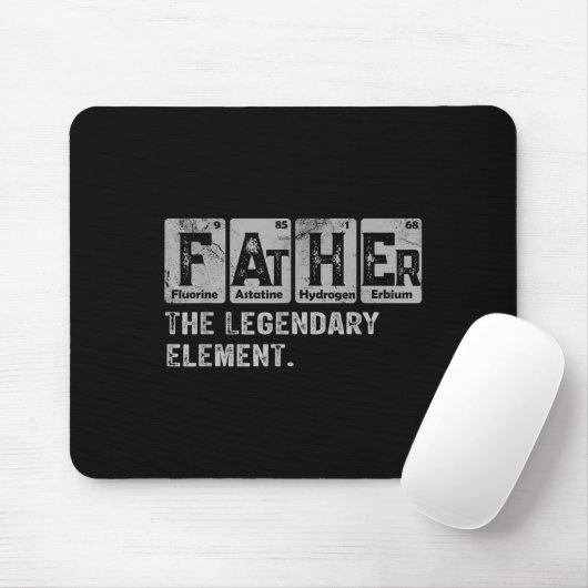 Dad And Son Matching Fathers Day Cool Family Scien Mousepad (Mit Mouse)