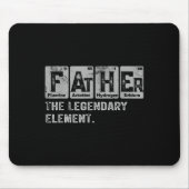 Dad And Son Matching Fathers Day Cool Family Scien Mousepad (Vorne)