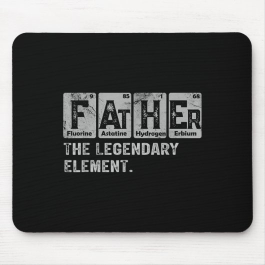 Dad And Son Matching Fathers Day Cool Family Scien Mousepad (Vorne)