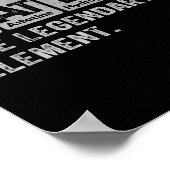 Dad And Son Matching Fathers Day Cool Family Scien Poster (Ecke)