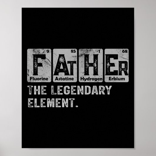 Dad And Son Matching Fathers Day Cool Family Scien Poster (Vorne)