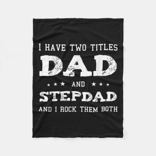 Dad And Stepdad Shirt Cute Fathers Day Gift From W Fleecedecke (Vorderseite)