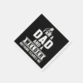 Dad And Welder Welding Metal Iron Profession Gift Serviette (Ecke)