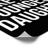 Dad Awesome Like My Youngest Daughter Fathers Day Poster (Ecke)