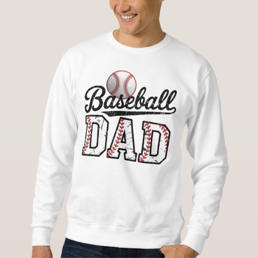 Dad Baseball, Father's Day Gift Sweatshirt (Vorderseite)