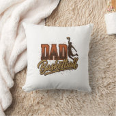 Dad Basketball Vintage Engraving Shirt Design_1 Kissen (Decke)