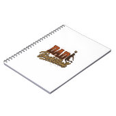 Dad Basketball Vintage Engraving Shirt Design_1 Notizblock (Linke Seite)