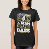 Dad Bassist Men Bass Player Father's Day Electric  T-Shirt (Vorderseite)