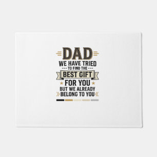 Dad Bestes Geschenk gehört dir Vintage Vector Shir Fußmatte