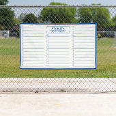 Dad Blue Monogram 3' x 5' To Do List Dry Erase Banner (Insitu)