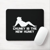Dad Bod Chunky Is The New Hunky Dadbod Silhouette Mousepad (Mit Mouse)