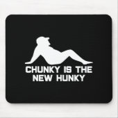 Dad Bod Chunky Is The New Hunky Dadbod Silhouette Mousepad (Vorne)