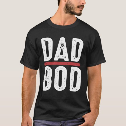 Dad Bod Gym Workout Humor Best Father T-Shirt (Vorderseite)