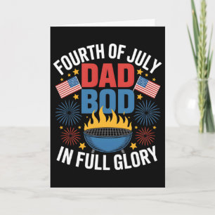 Dad Bod in voller Pracht Pitmaster 4. Juli BBQ Karte