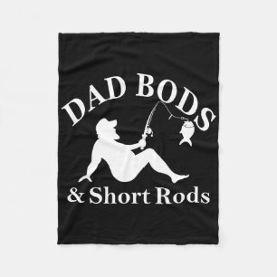 Dad Bods und kurze Ruten Lustige Angler-Freunde  Fleecedecke