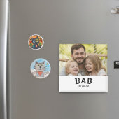 Dad Bold Text Est Personalized 20XX Magnet