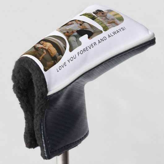 DAD-Brief-Fotocollage Golf Headcover (3/4 Vorderseite)