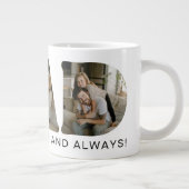 DAD-Brief-Fotocollage Jumbo-Tasse (Rechts)