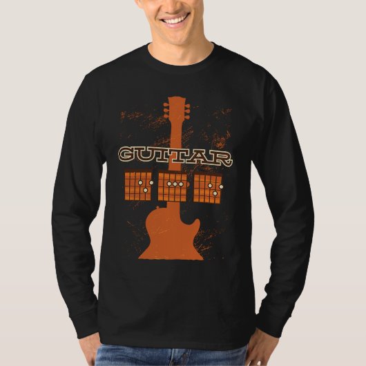 Dad Chords Musician guitarist dad daddy Chord fa T-Shirt (Vorderseite)