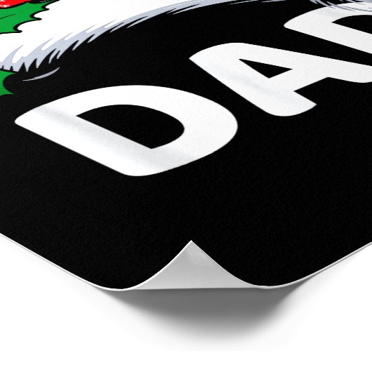 Dad Christmas Family Pajamas Matching Santa Hat Ou Poster (Ecke)